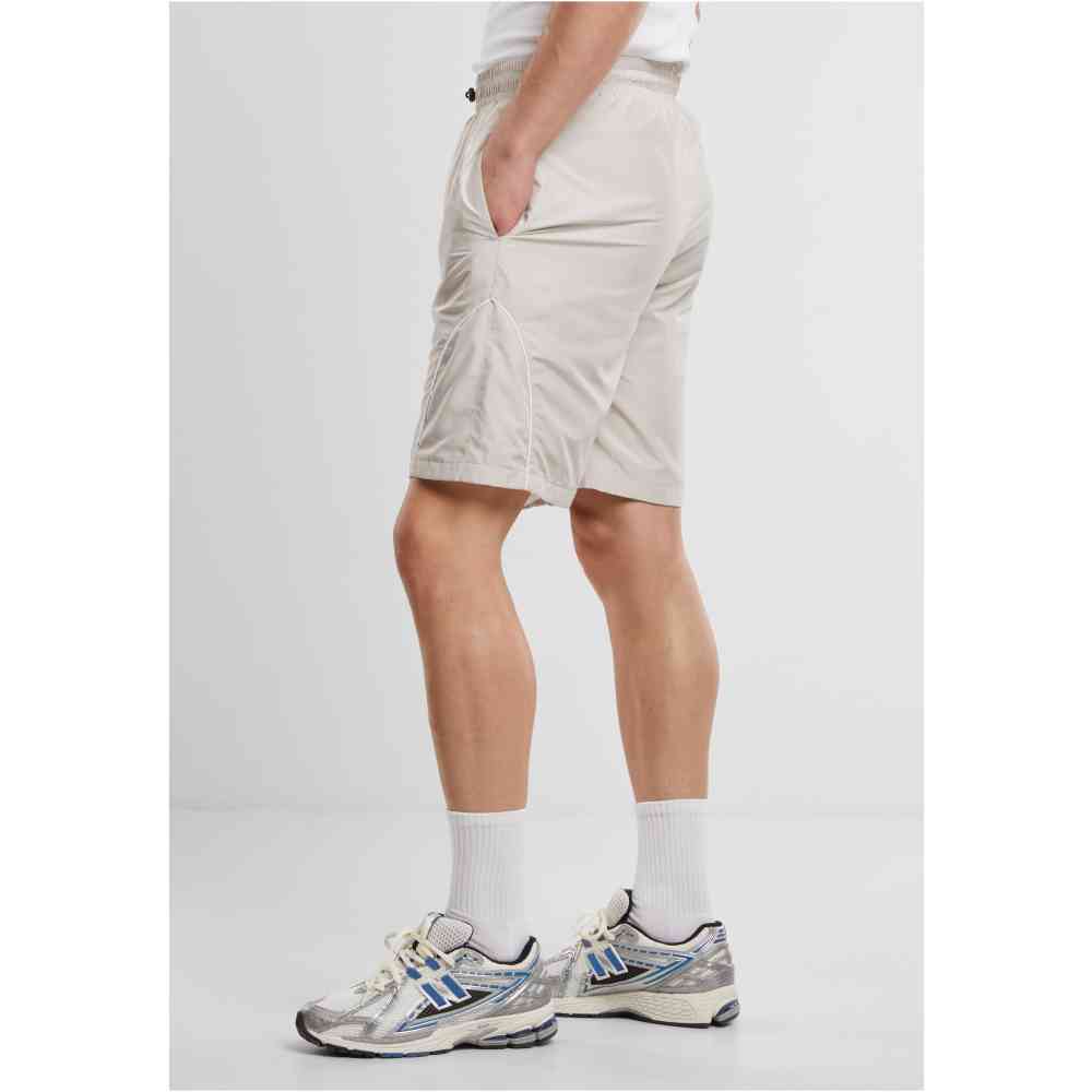 Urban Classics - Piped Panel Pantalon court - Gris
